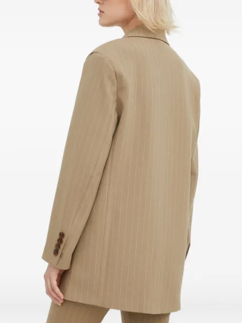 SAMSOE SAMSOE pinstripe single-breasted blazer