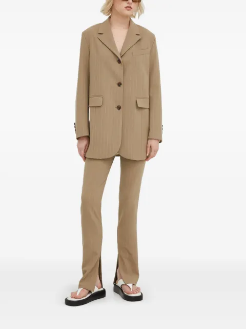SAMSOE SAMSOE pinstripe single-breasted blazer