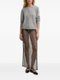 SAMSOE SAMSOE beaded mesh skirt - Black
