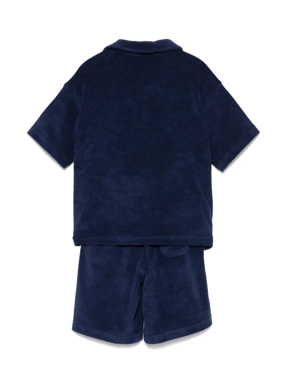 Il Gufo Badstof shorts Blauw