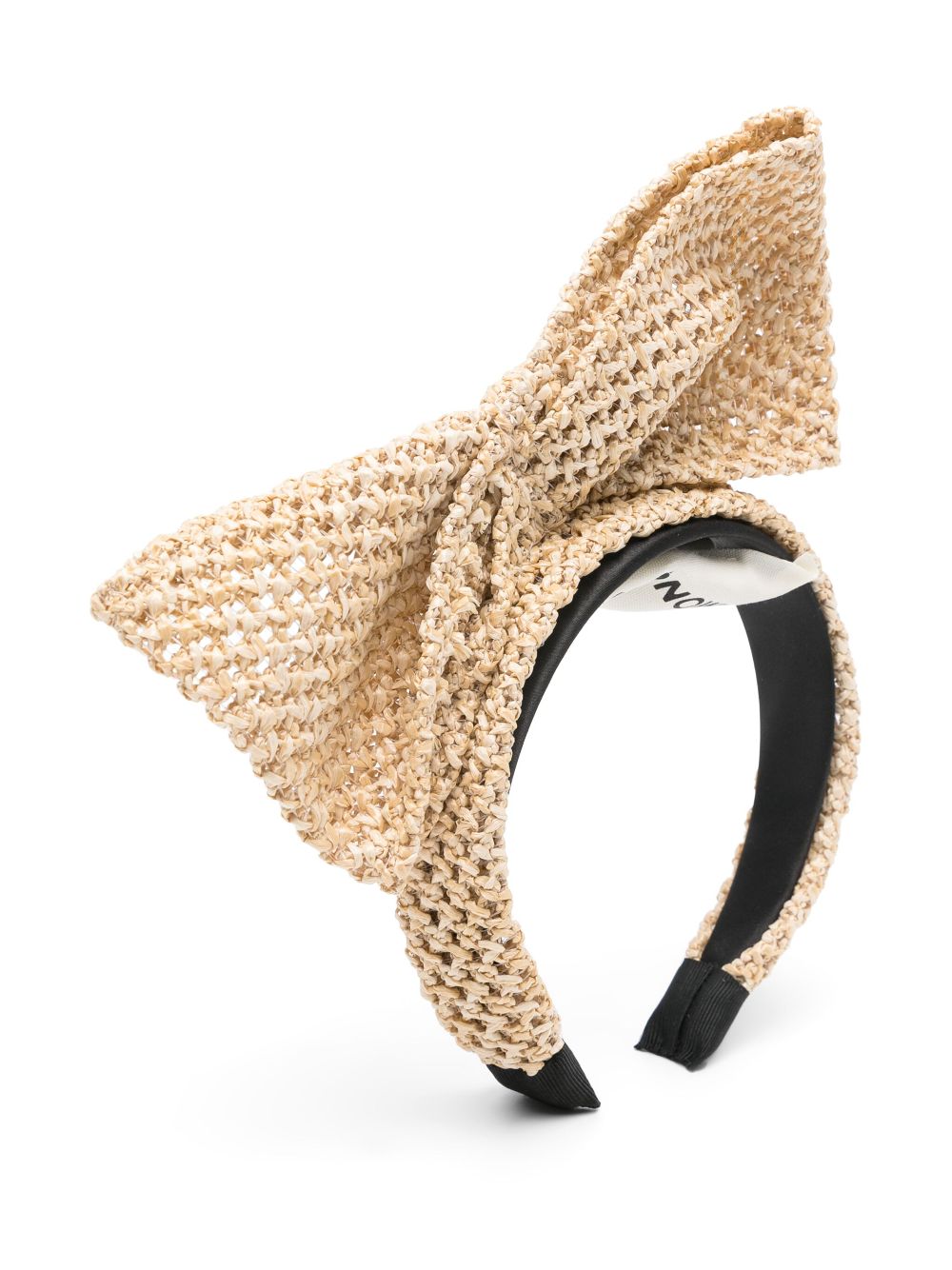 Simonetta Haarband met strikdetail Beige