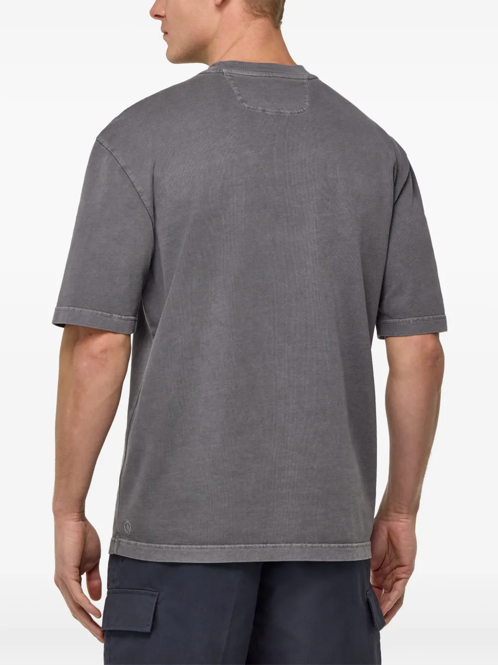 Boggi Milano Katoenen jersey T-shirt Grijs