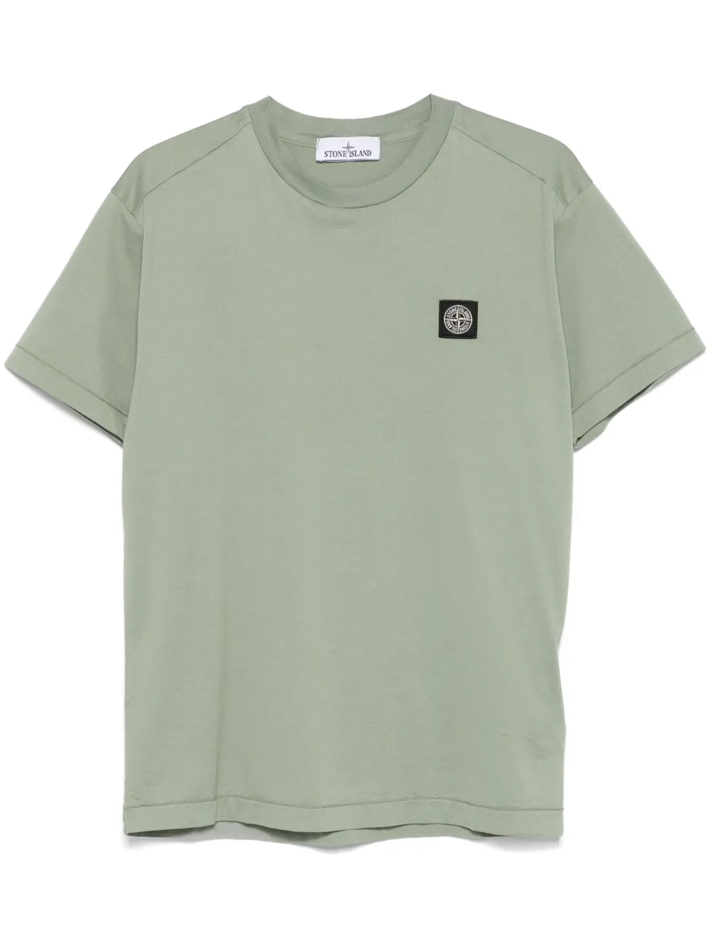 Stone Island T-shirt met print Groen