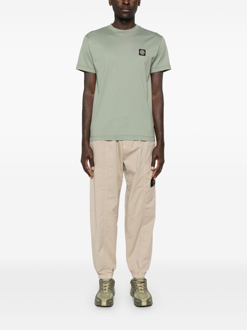 Stone Island T-shirt met print - Groen