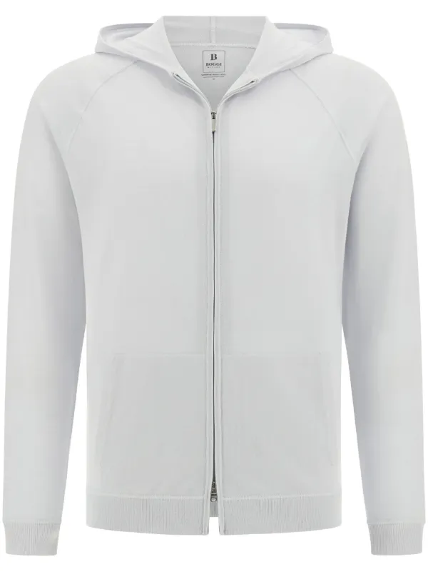 Boggi Milano Full Zip Sweater Grey FARFETCH GE