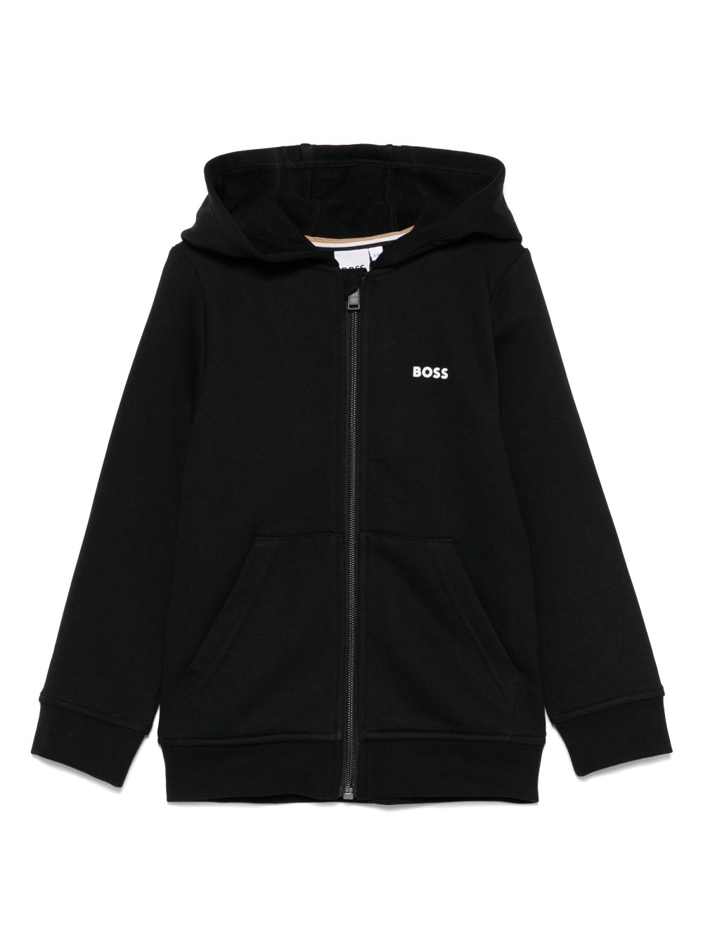 BOSS Kidswear logo-print hoodie - Black