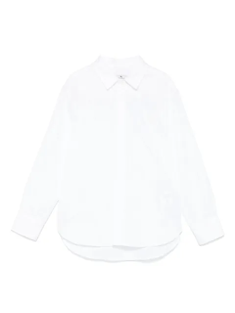 ETRO KIDS camisa con motivo en jacquard