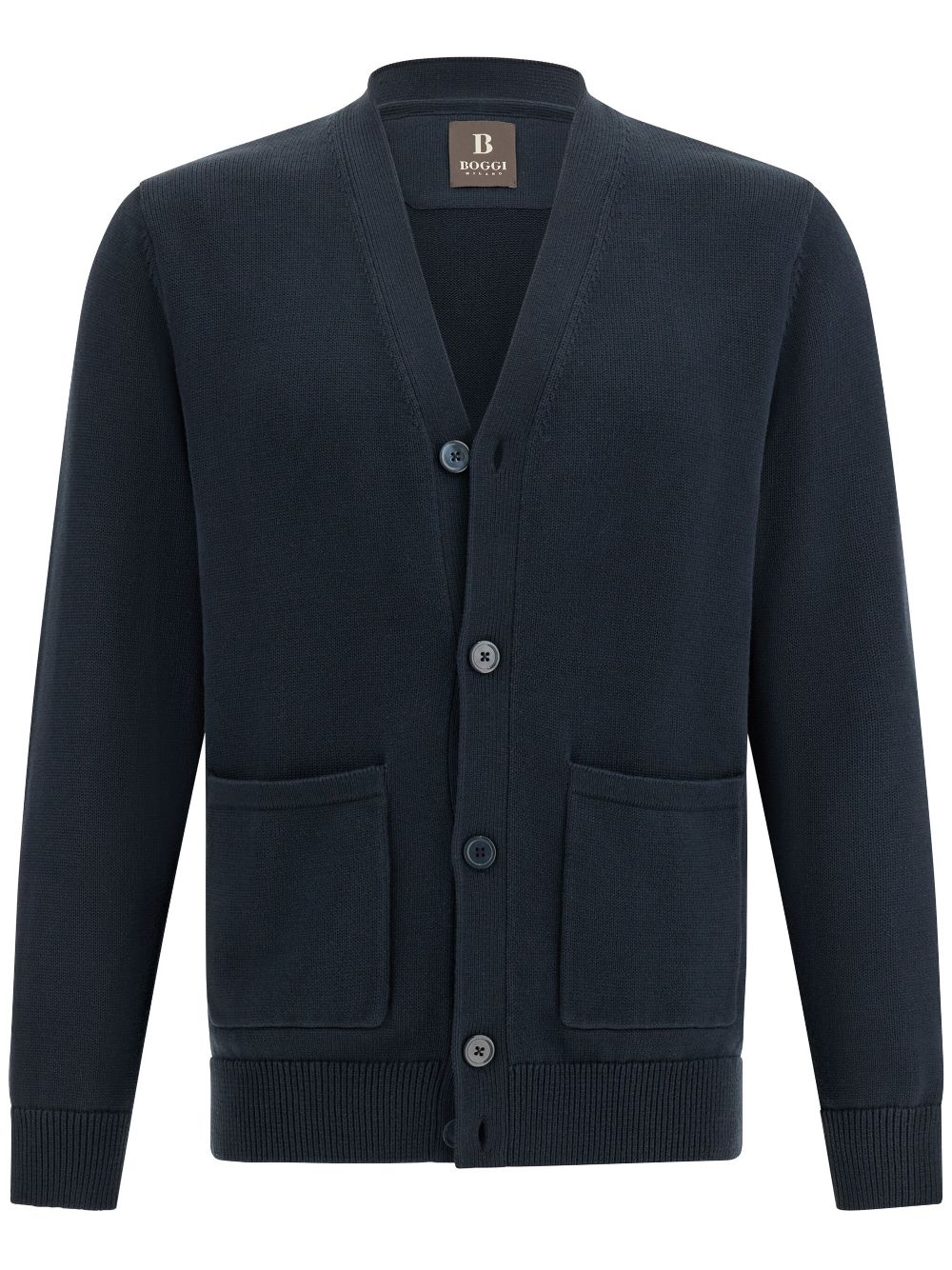 Boggi Milano organic cotton cardigan - Blue