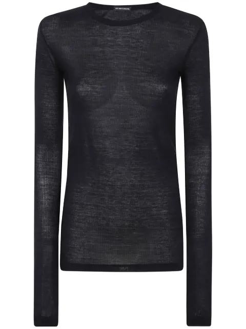 Ann Demeulemeester ribbed-knit top