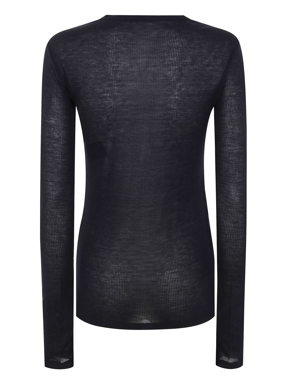 Ann Demeulemeester ribbed-knit top - Zwart