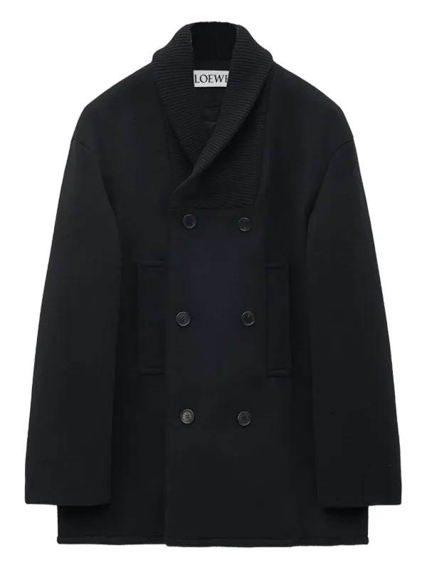 LOEWE ダブルコート | ブラック | FARFETCH JP