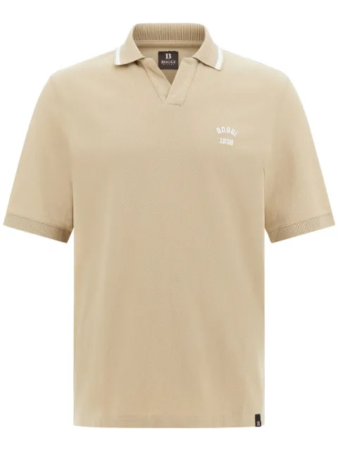 Boggi Milano camisa de piqué en algodón