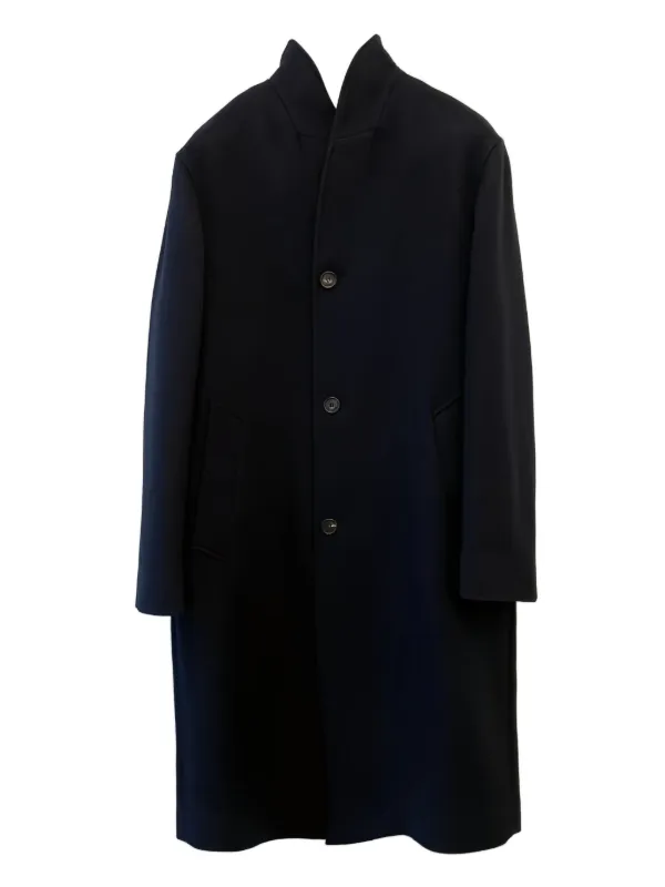 Loro Piana Buttoned Coat Blue FARFETCH MY
