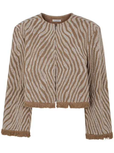 By Malene Birger chamarra con estampado de cebra