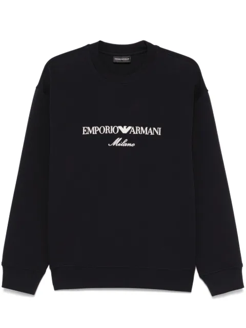 Emporio Armani embroidered-logo sweatshirt