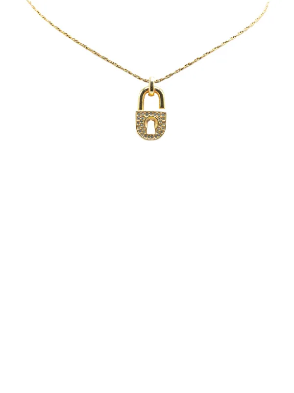 Christian Dior Pre-Owned 20th Century ゴールドプレート ライン 