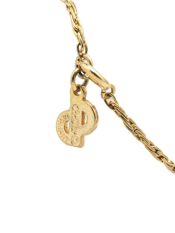 Christian Dior Pre-Owned 20th Century ゴールドプレート ライン 