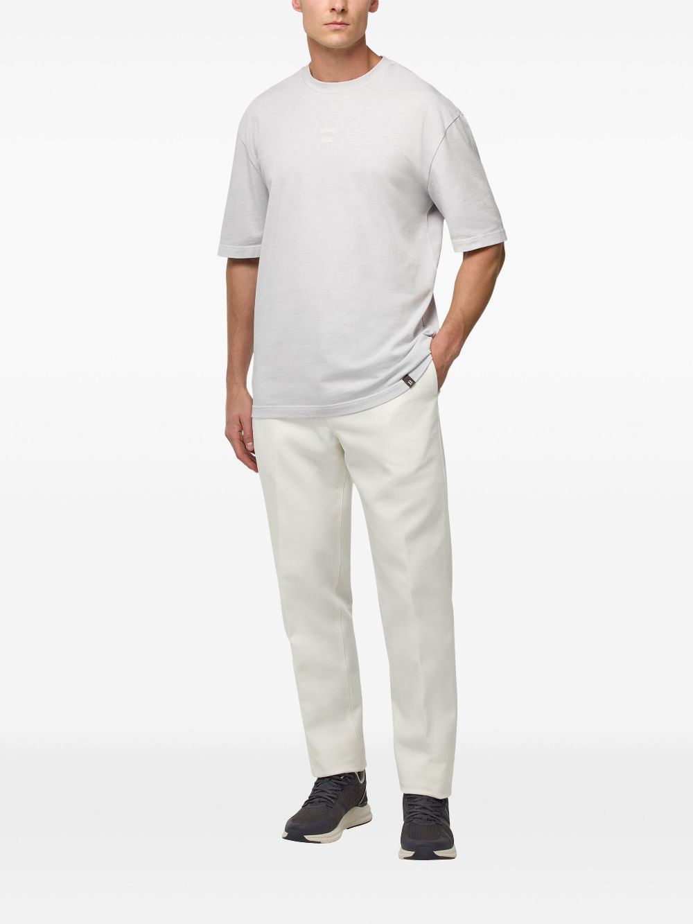 Boggi Milano stretch-cotton trousers - Wit