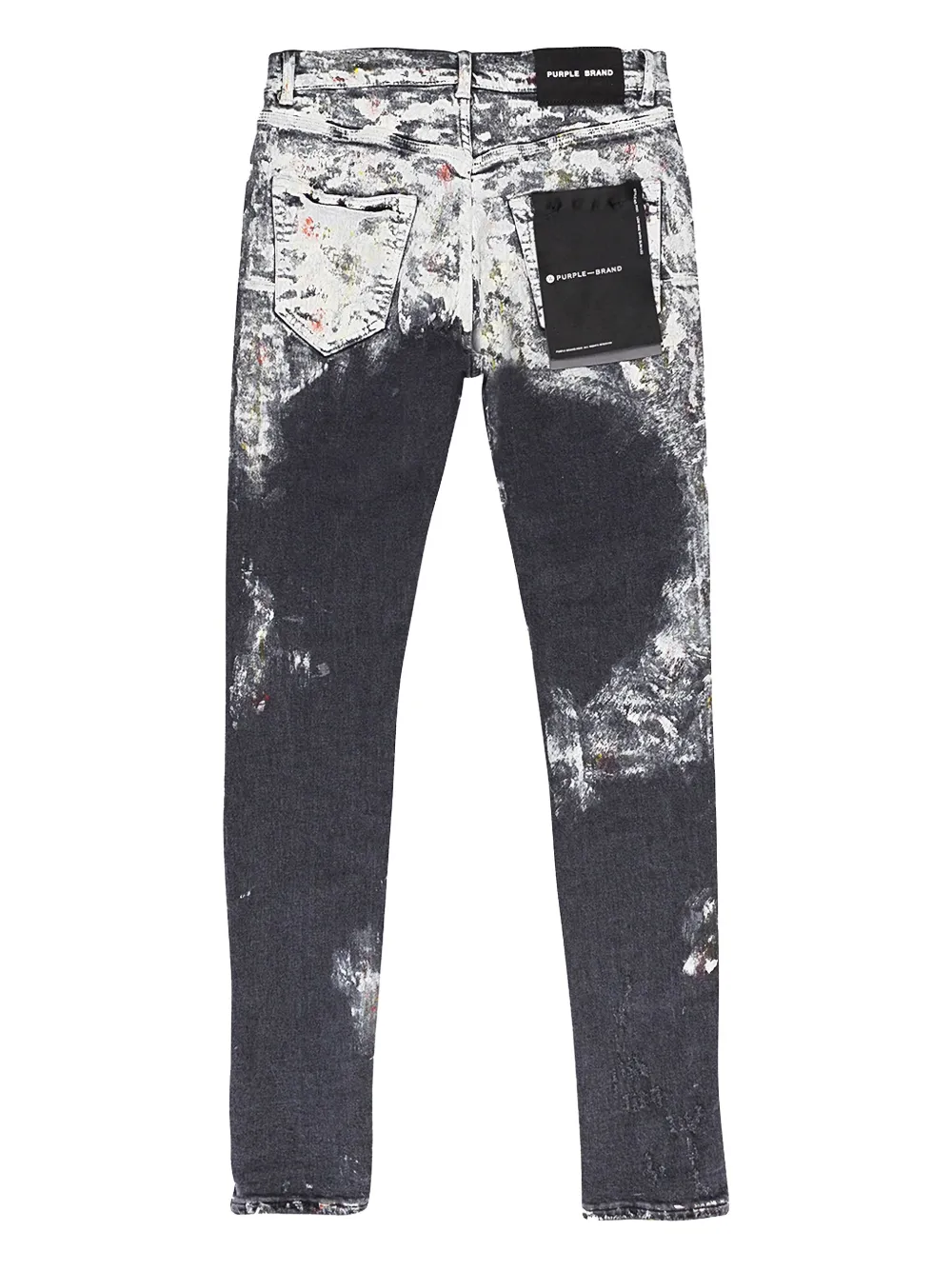 Purple Brand Black jeans met verfdetail - Grijs