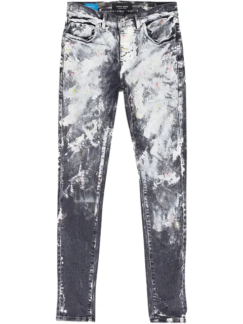 Purple Brand jeans "Black" con detalle de pintura