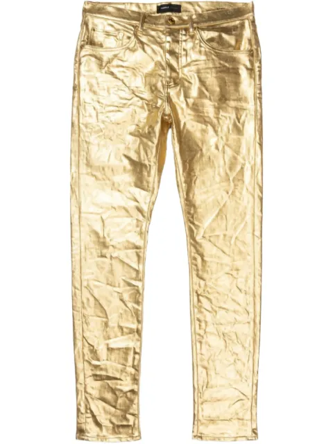 Purple Brand Metallic Monogram "Yellow" jeans