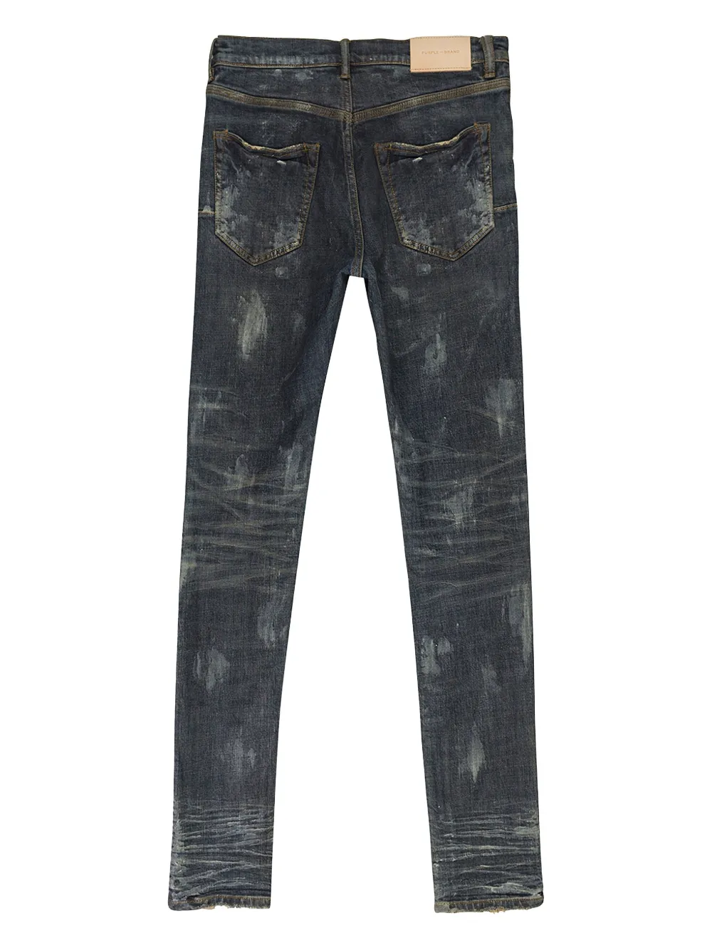 Purple Brand P001 Vintage Coated "Indigo" straight jeans - Blauw