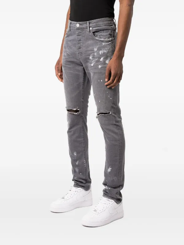 purple brand スリムフィットデニム PURPLEBRAND パープルブランド スリムフィット デニム uk ドリル