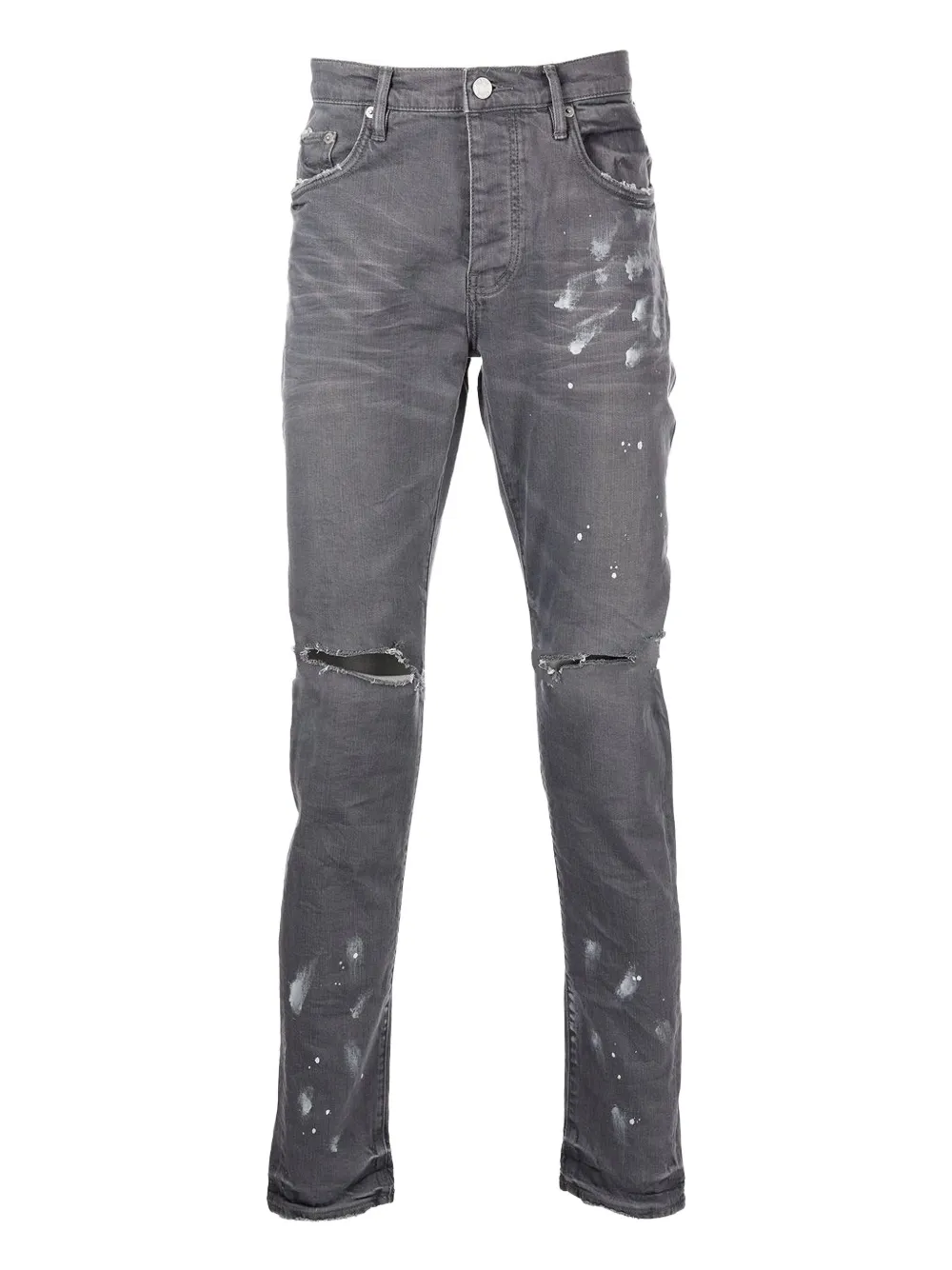 Purple Brand Gerafelde jeans Grijs