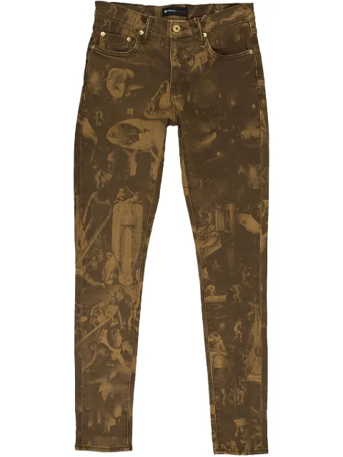 Purple Brand jeans rectos P001 Warm Earthly Delights "Brown"