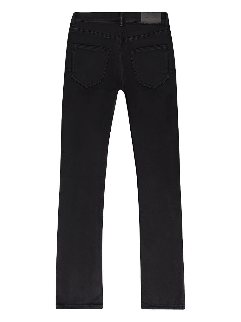 Purple Brand P004 Resin Flare Black straight jeans - Zwart