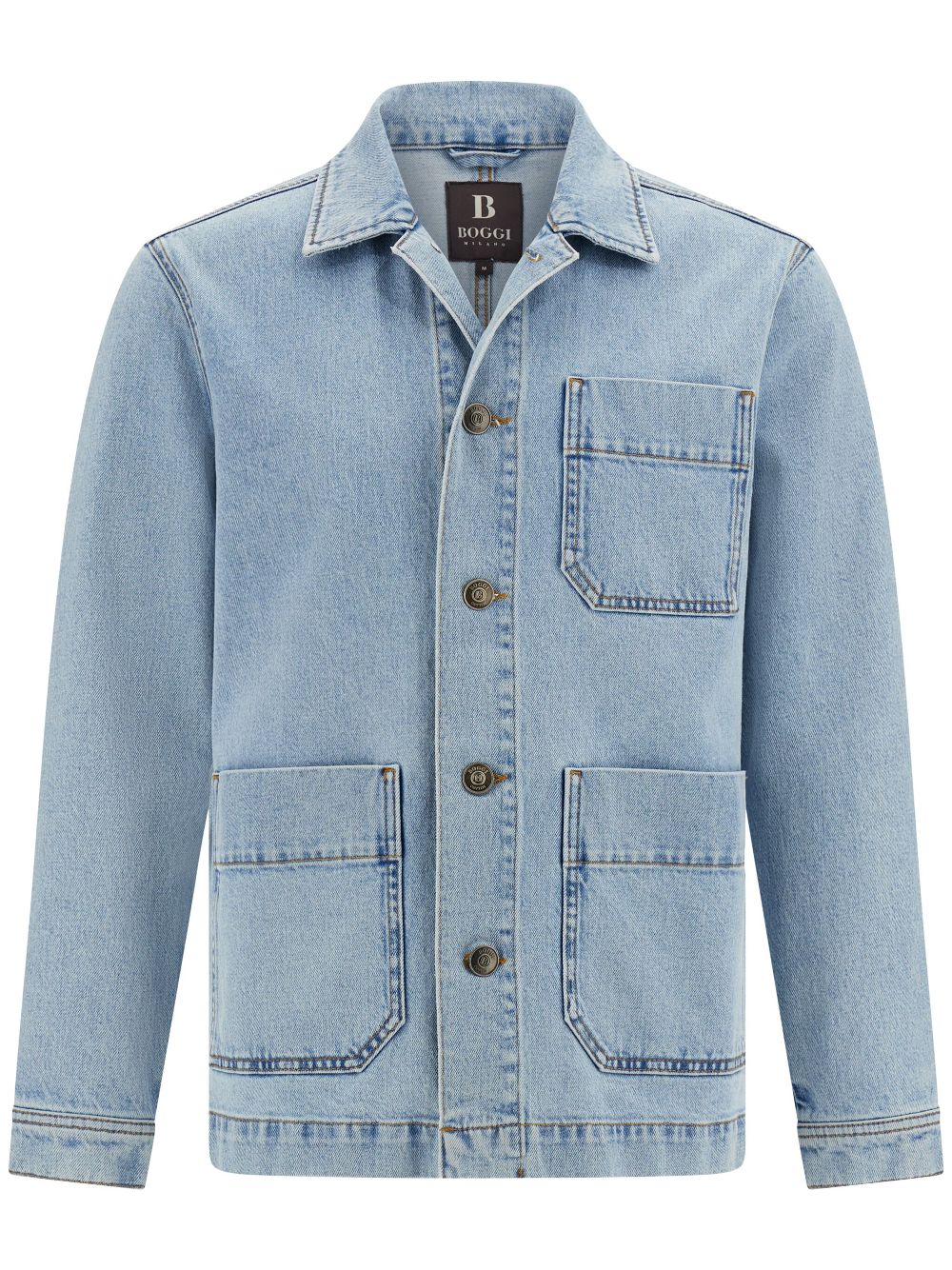 Boggi Milano denim shirt jacket - Blue