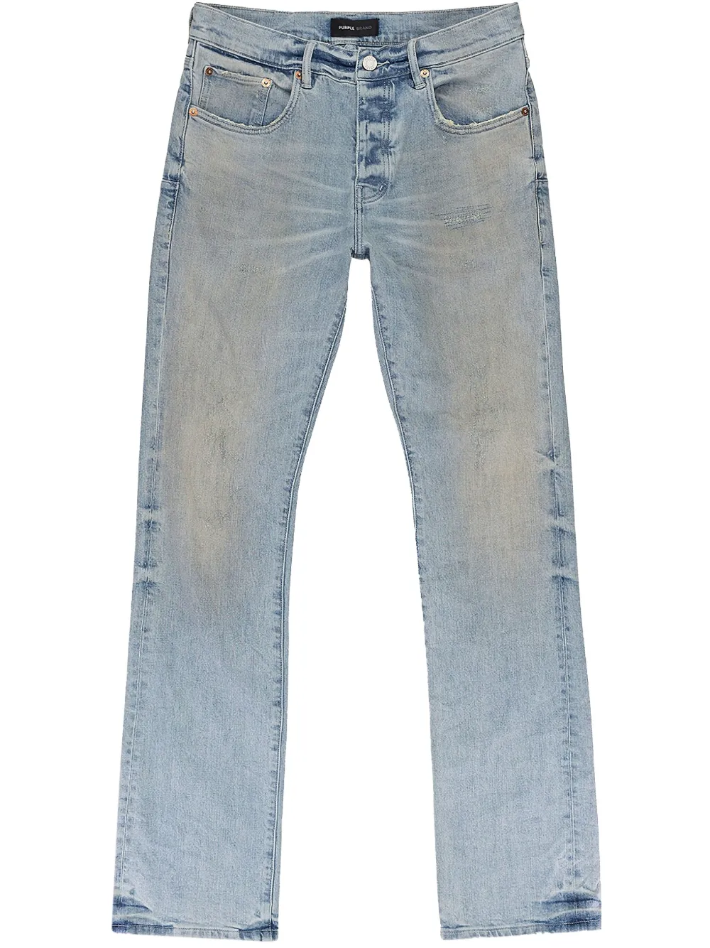 Purple Brand P004 Worn Flare "Blue" straight jeans Blauw