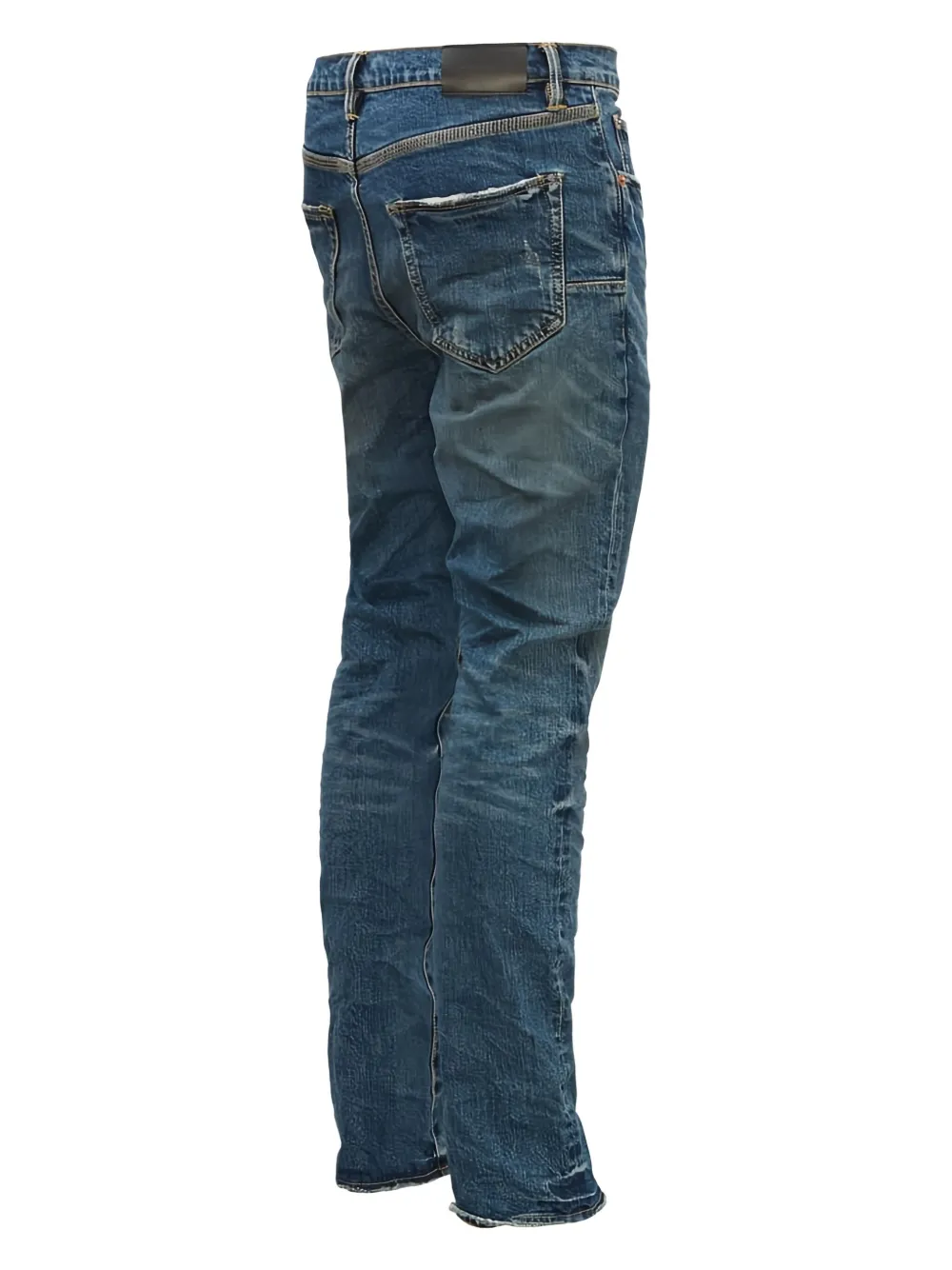 Purple Brand logo-patch jeans - Blauw