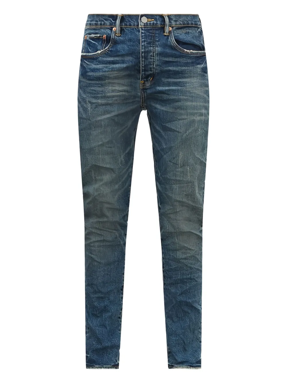Purple Brand logo-patch jeans Blauw