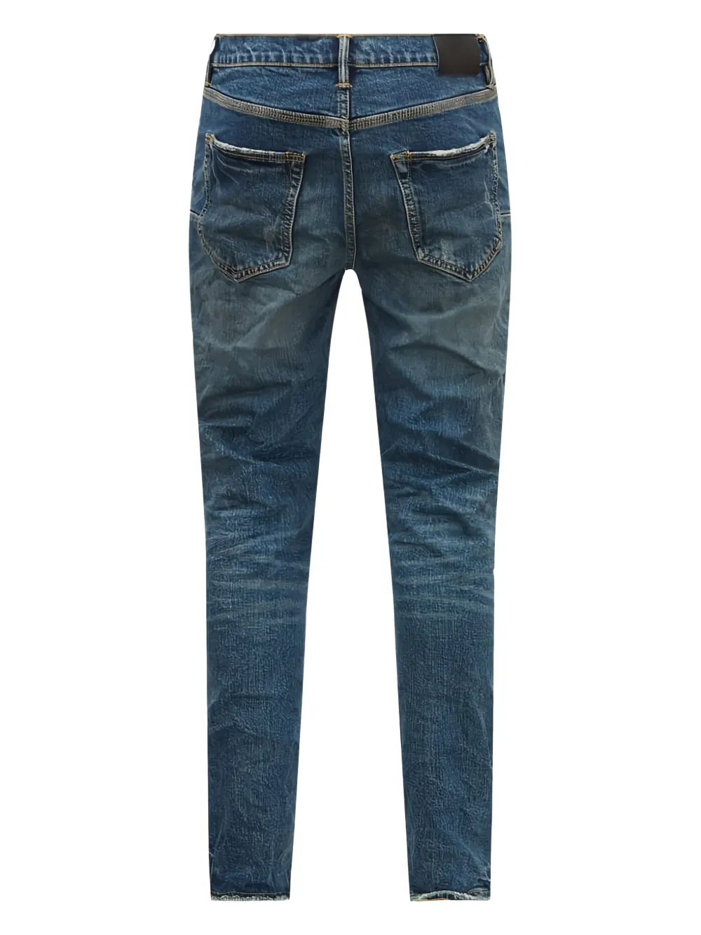 Purple Brand Jeans met logopatch Blauw