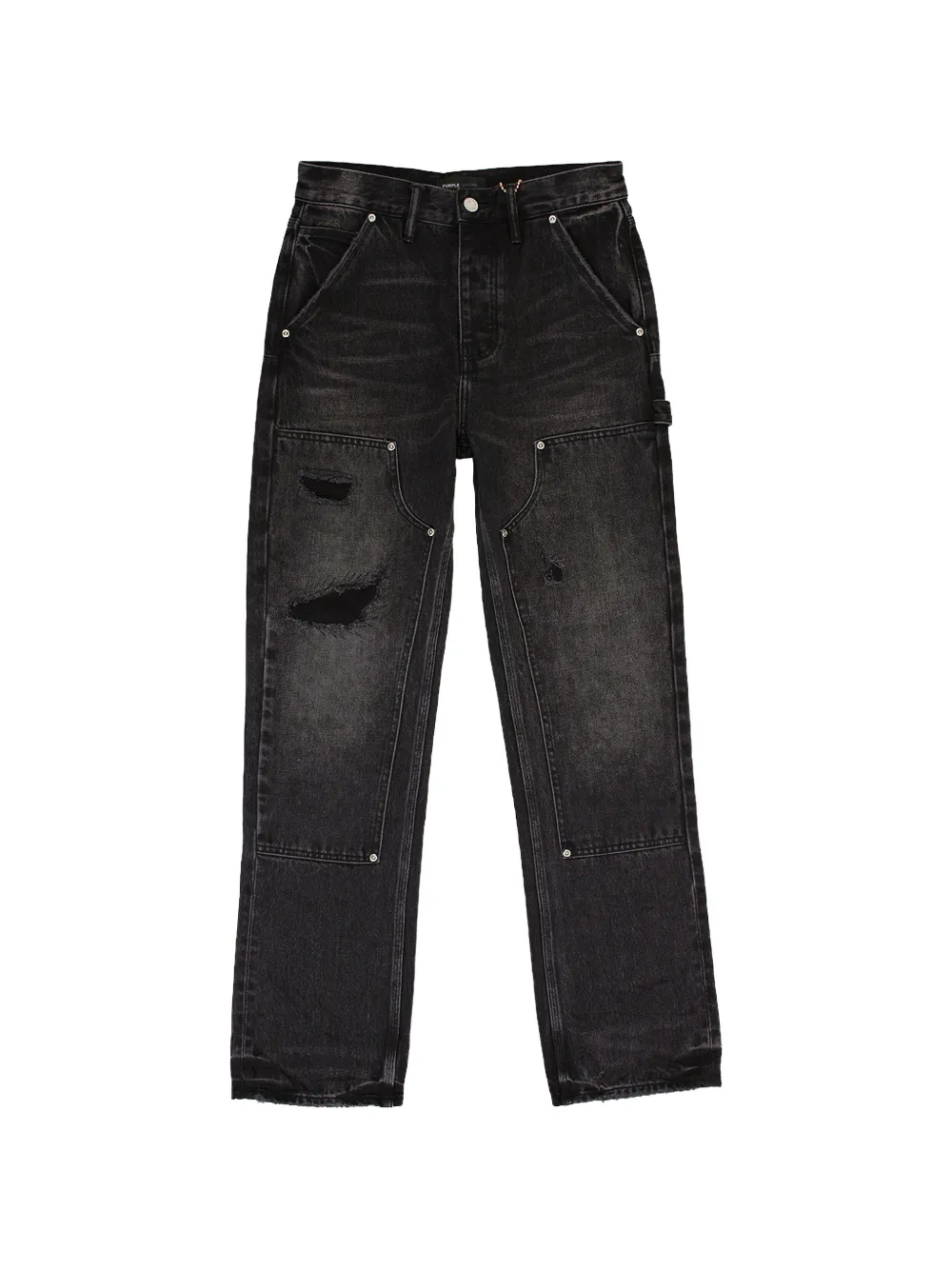 Purple Brand relaxed-fit carpenter jeans - Schwarz