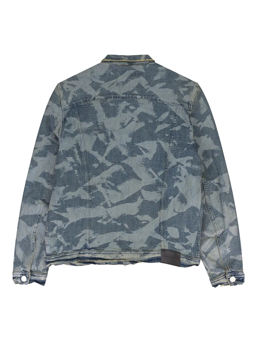 Purple Brand laser-wrinkled "Blue" denim jacket - Blauw