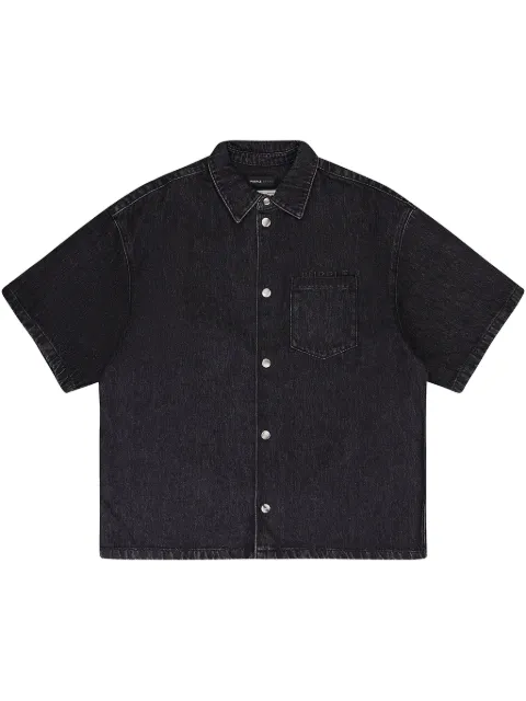 Purple Brand short-sleeve "Black" denim shirt