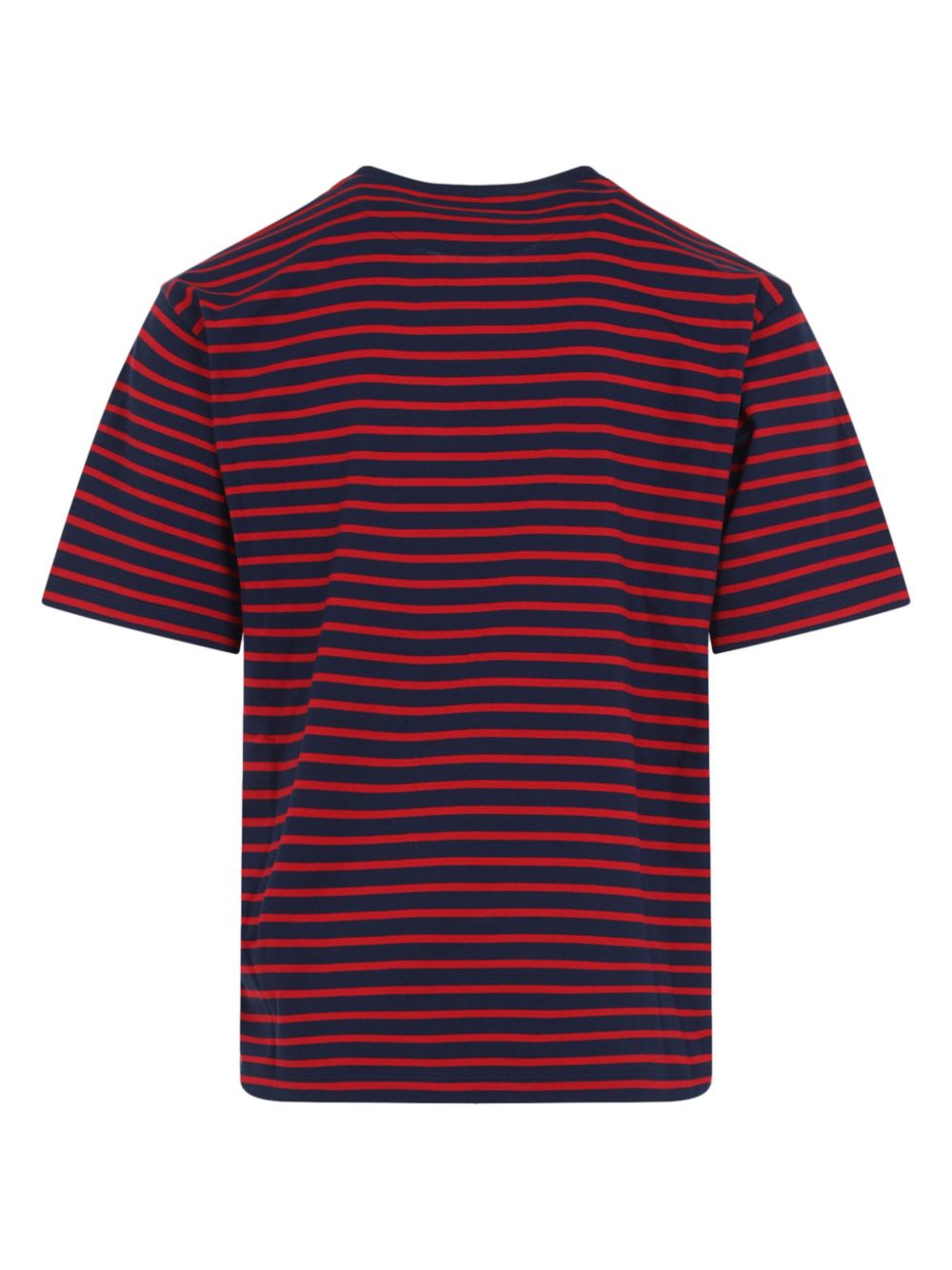 Prada logo-embroidered T-shirt - Blauw