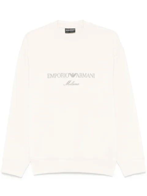 Emporio Armani embroidered-logo sweatshirt