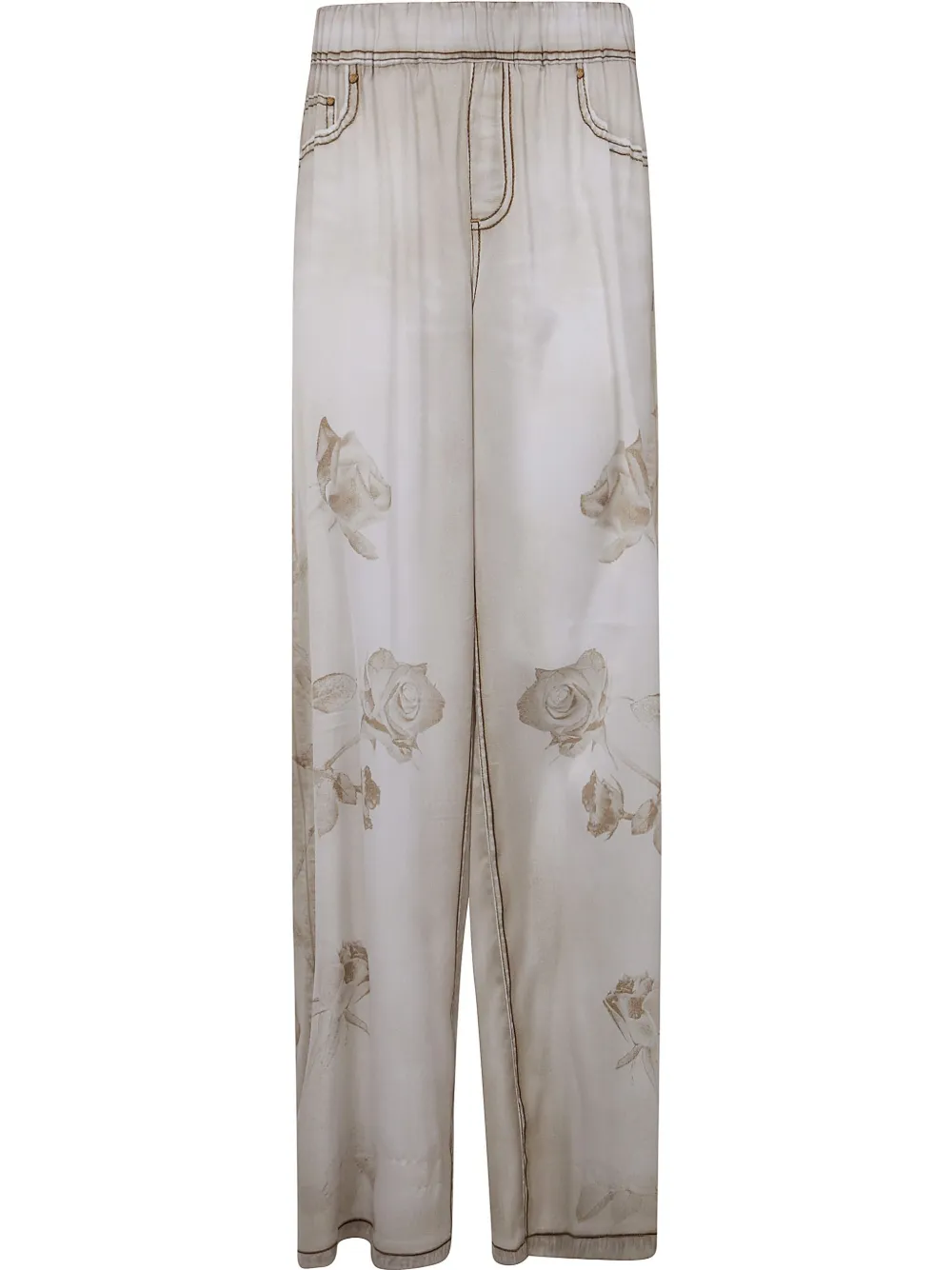 satin straight-leg trousers