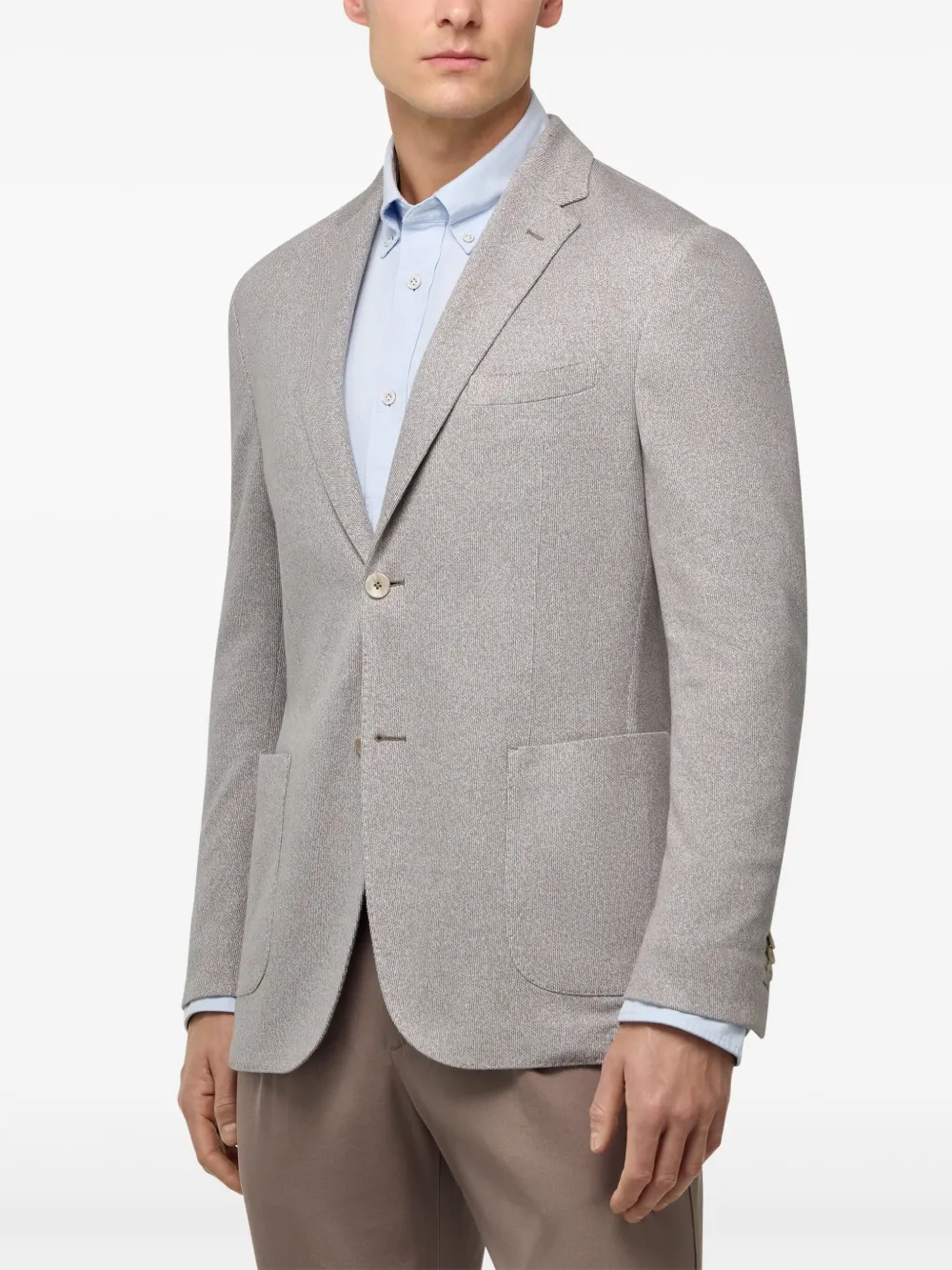 Boggi Milano B jersey blazer Grijs