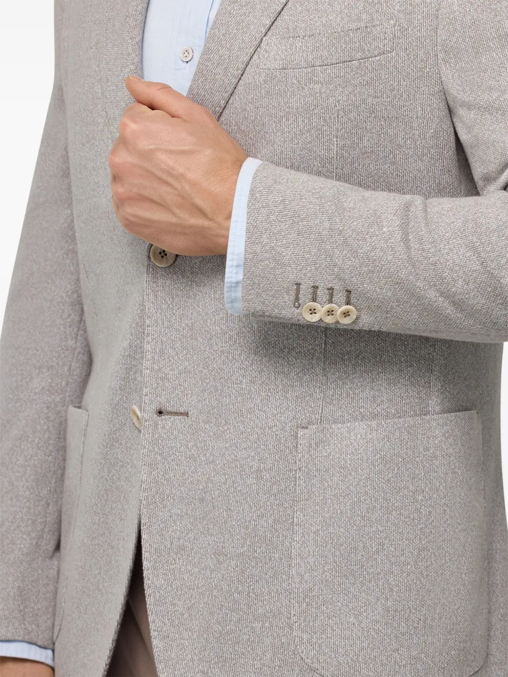 Boggi Milano B jersey blazer Grijs