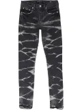 Purple Brand tie-dye stripe ""Black"" jeans