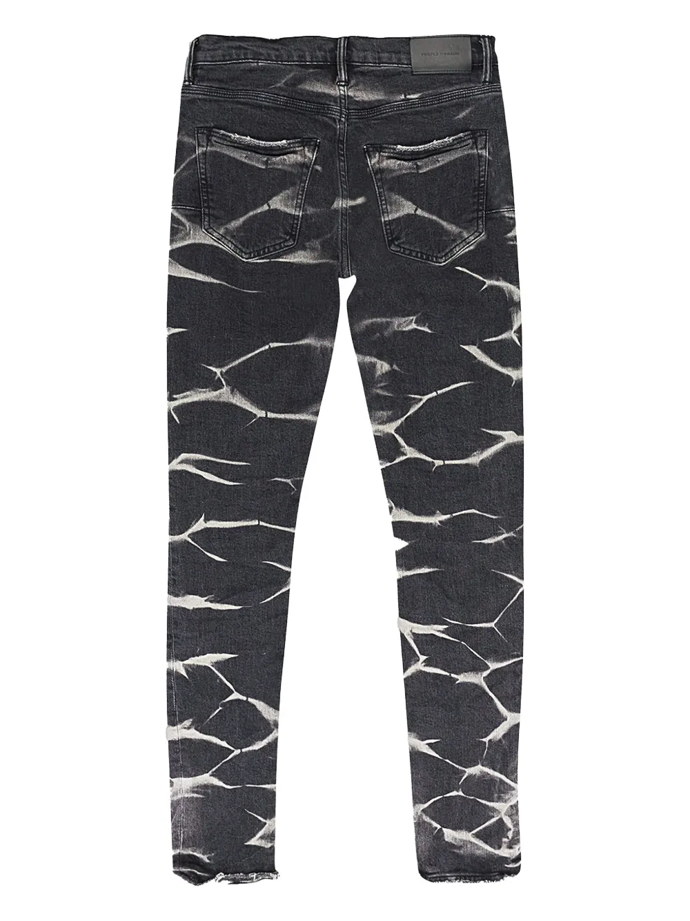 Purple Brand tie-dye stripe "Black" jeans - Zwart