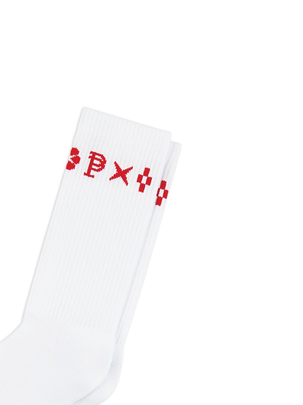 Purple Brand MONOGRAM CREW SOCK "White"