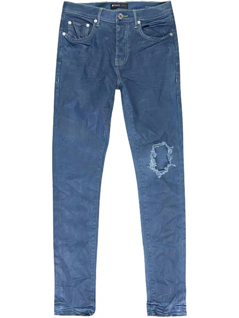 Purple Brand contrast-stitch straight-leg "Blue" jeans