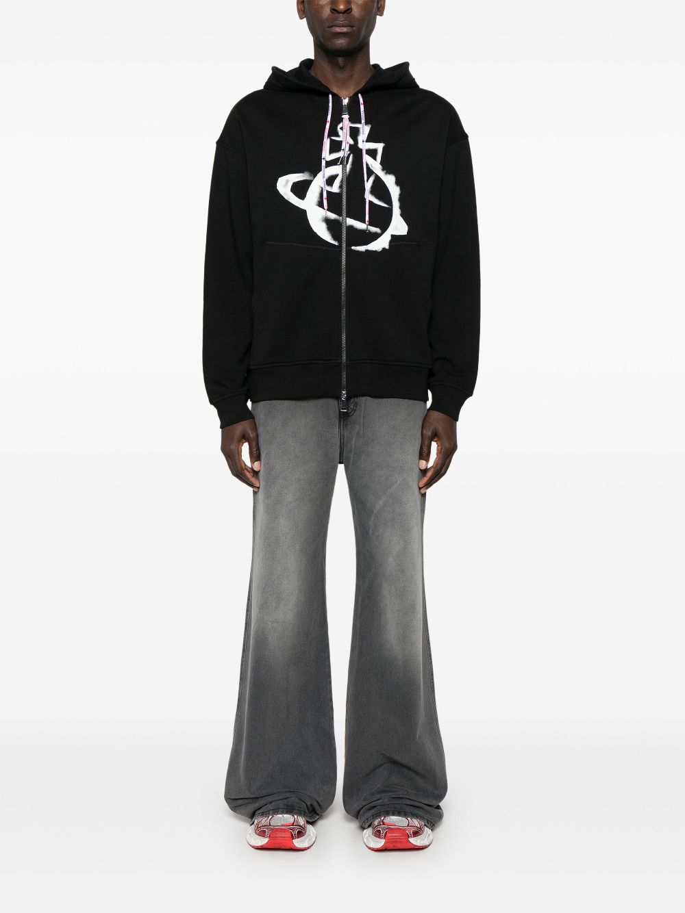 Vivienne Westwood Stencil Orb hoodie - Black