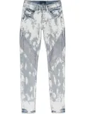 Purple Brand foil crackle paint-effect ""Blue"" jeans - Grey