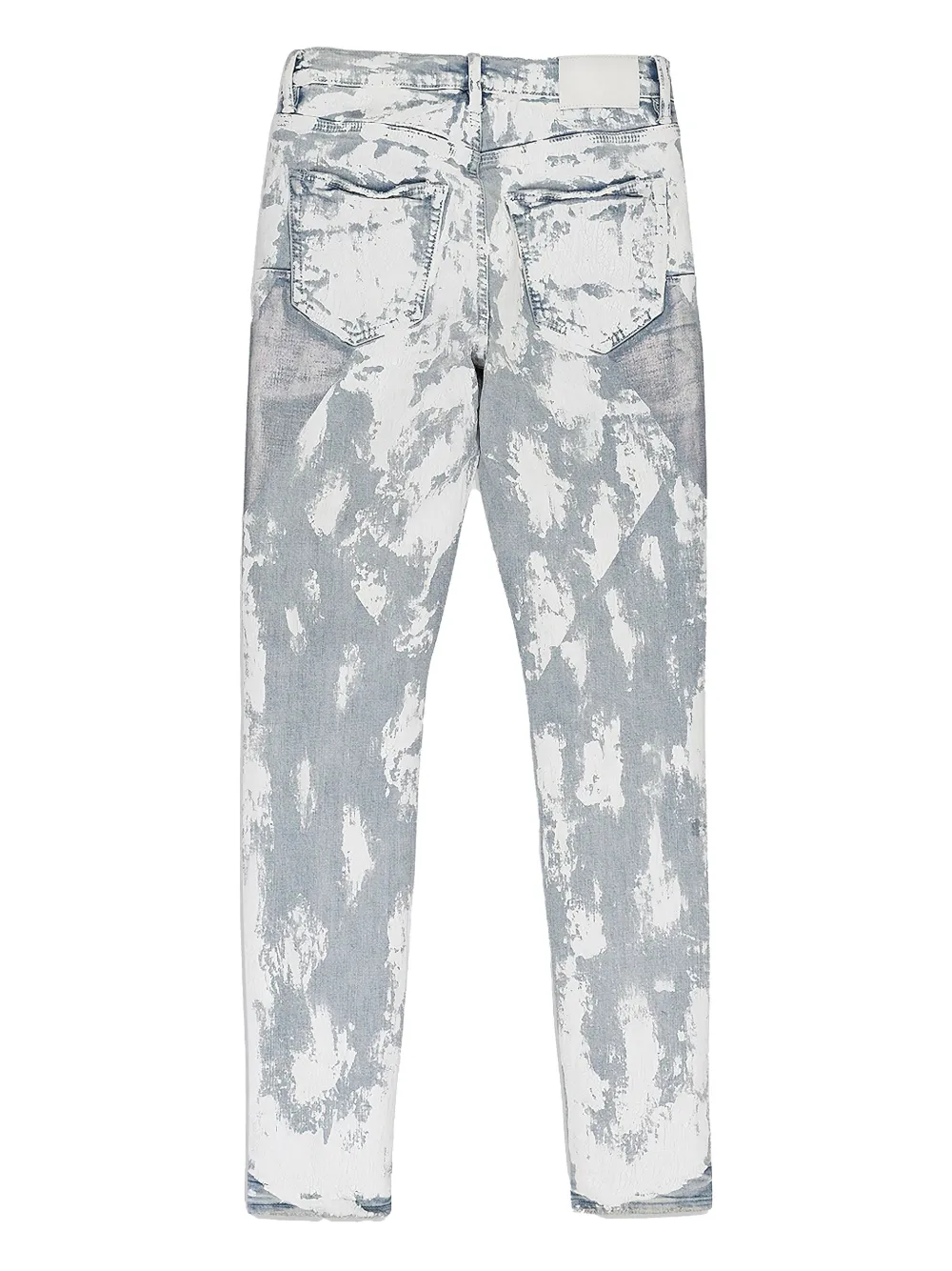 purplebrand Purple Brand "Blue" jeans met craquelé verf-effect - Grijs